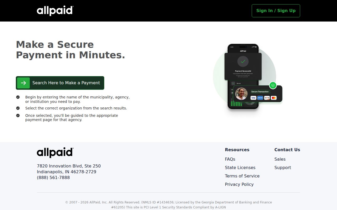 Officially linked McLain municipal payment vendor